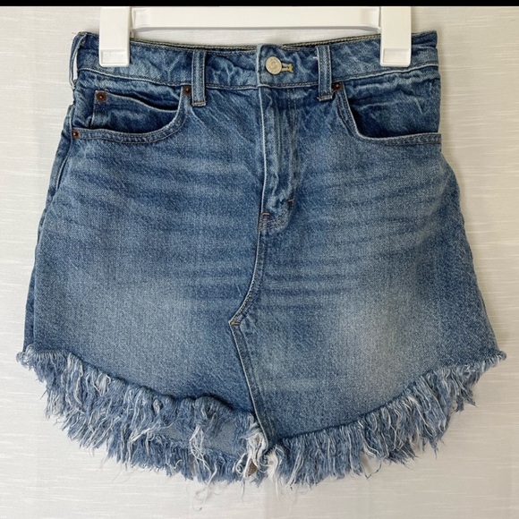 FREE PEOPLE Bailey Denim Mini Skirt - Picture 5 of 7